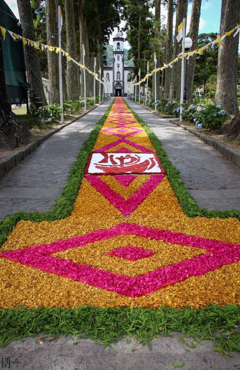 Sete Cidades volcanic crater lakes in the Azores